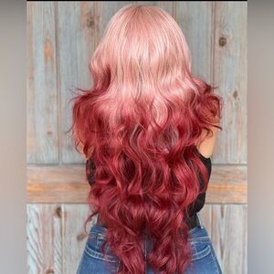 Lace frontal wig, brand new and never worn. High-quality synthetic, beautiful